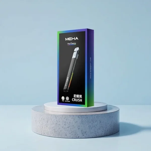 MEHA 魅嗨 星耀版 五代通用主機 主打RGB炫彩氛圍燈設計與7W-10.5W三檔功率切換自定義口感 結合450mAh大電量