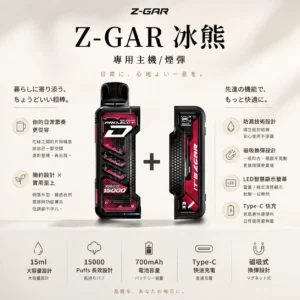 ChatGPT-Image-2026年8月25日-下午10_31_36.webp 【加購100贈主機】Zgar 冰熊 Creator 積木系列 15000口 專用磁吸換彈拋棄式電子煙 結合積木造型與磁吸防漏設計