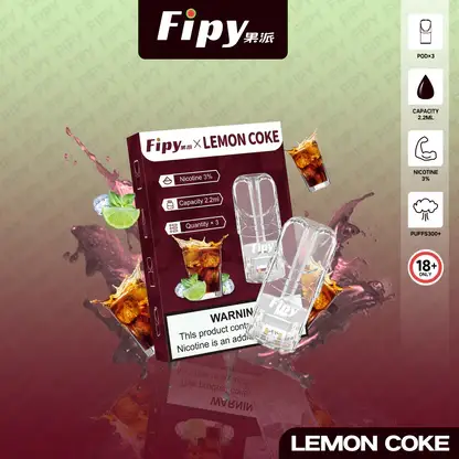 【買3贈主機】Fipy 果派 一代通用煙彈 融合透明美學視覺設計與頂級陶瓷芯技術 打造3%尼古丁鹽爆汁風味