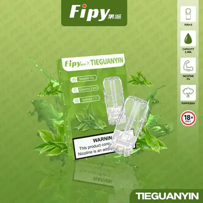 【買3贈主機】Fipy 果派 一代通用煙彈 融合透明美學視覺設計與頂級陶瓷芯技術 打造3%尼古丁鹽爆汁風味