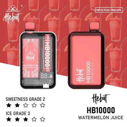 Hebat喜貝拋棄式一次性10000口-2.webp Hebat 喜貝 10000口 拋棄式電子煙 搭載全新LED螢幕顯示技術與5%尼古丁鹽 展現多口味解析
