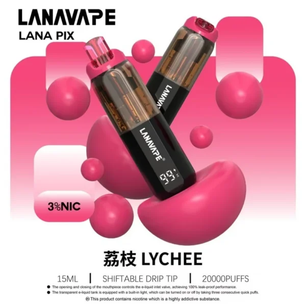 IMG_5315.webp LANA PIX 閃光彈 20000口 拋棄式電子煙 搭載獨家可摺疊式吸嘴與Mesh網芯 帶來濃郁爆汁口感