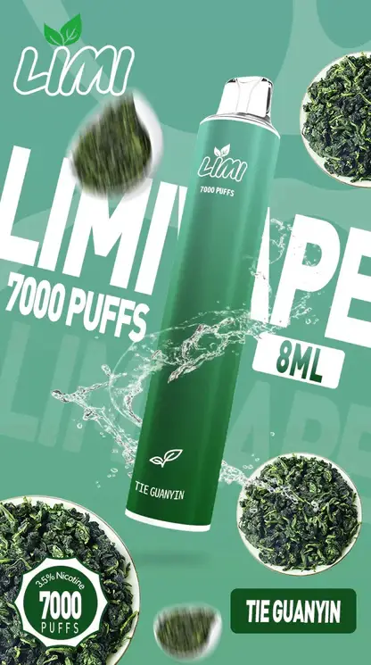 LIMI拋棄式一次性7000口-11.webp LIMI 7000口 拋棄式電子煙 主打3.5%尼古丁鹽強勁擊喉感與冰感水果系列清涼口感 結合吸氣發光LED燈條與650mAh可充電池