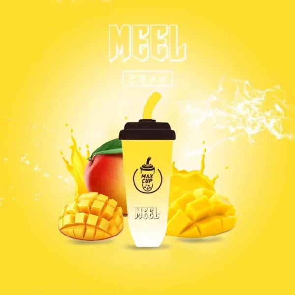 MEEL 奶茶杯 6000口 拋棄式電子煙 主打15ml巨無霸油量與3%尼古丁鹽順滑不鎖喉特色 結合智慧Type-C快充長效續航設計