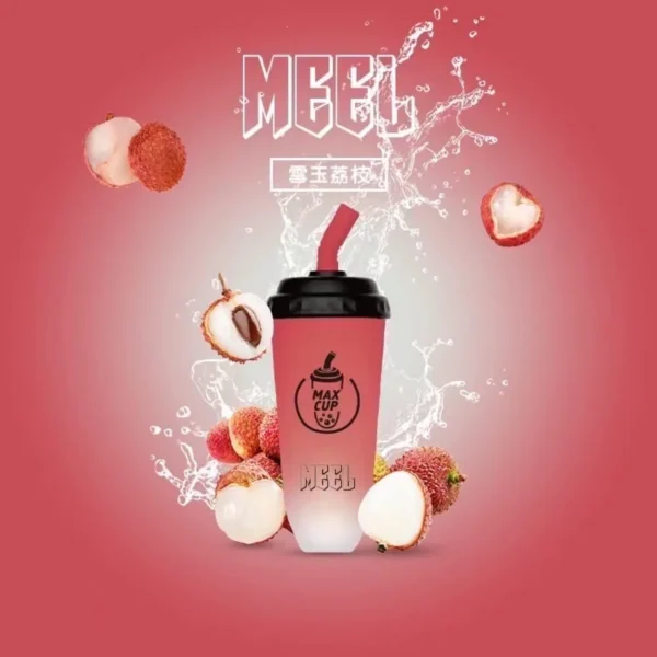 MEEL 奶茶杯 6000口 拋棄式電子煙 主打15ml巨無霸油量與3%尼古丁鹽順滑不鎖喉特色 結合智慧Type-C快充長效續航設計