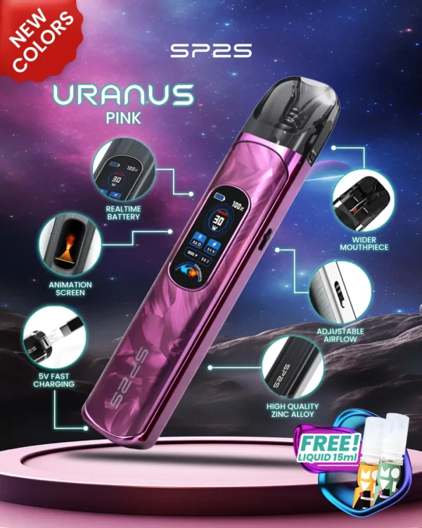 MP-Uranus-1080x1350px-New-Product-Pink.webp SP2S 天王星 Uranus 開放式注油小煙主機 主打最大30W多檔調節爆發輸出與1000mAh大電量 搭配0.96吋液晶屏與雙阻抗空彈