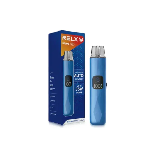 RELX 悅刻 prime kit 注油小煙主機 主打35W暴力輸出與極致濃郁霧化口感 結合防漏濾芯與LED螢幕顯示