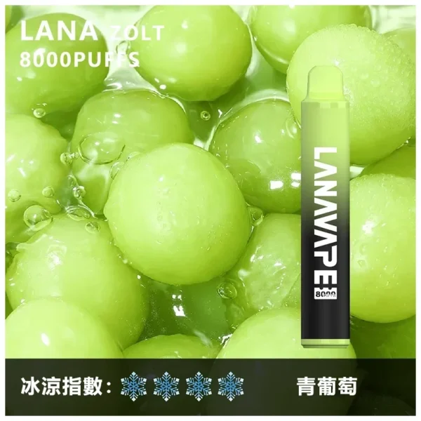 image-283-1.webp LANA ZOLT 8000口 拋棄式電子煙 主打15ml煙油與冰感水果系列清爽口感 結合Mesh網狀霧化芯爆發力強與可充電式設計