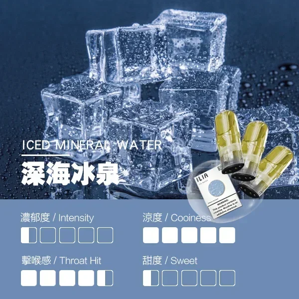 image-559.webp ILIA 哩亞 一代通用煙彈 採全新透明油艙設計與防漏技術升級 每盒三顆裝提供3%尼古丁鹽體驗