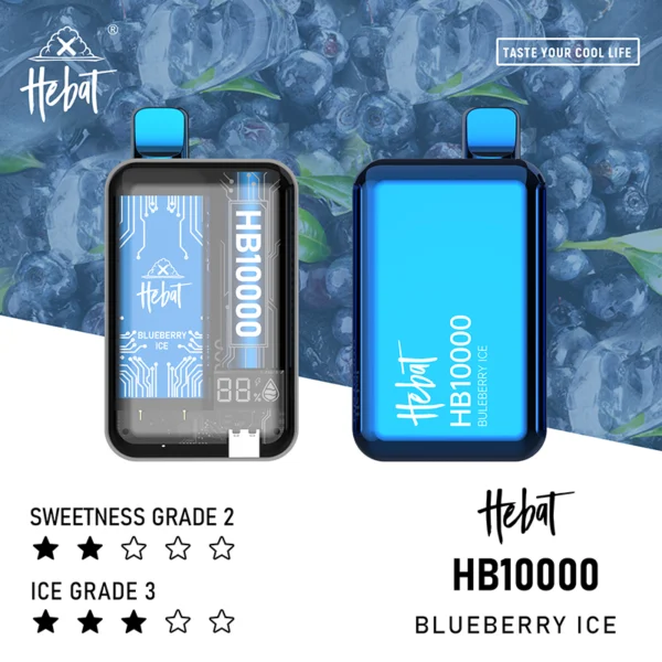 lanmei1.webp Hebat 喜貝 10000口 拋棄式電子煙 搭載全新LED螢幕顯示技術與5%尼古丁鹽 展現多口味解析