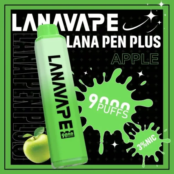 圖片_20260721191236-768x768-1.webp LANA PEN PLUS 9000口 拋棄式電子煙 筆型外觀搭配Mesh網芯與15ml巨量儲油 給您順暢體驗