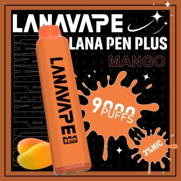 圖片_20260721191429-768x768-1.webp LANA PEN PLUS 9000口 拋棄式電子煙 筆型外觀搭配Mesh網芯與15ml巨量儲油 給您順暢體驗